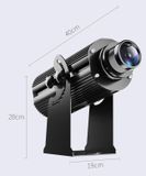 Extremely powerful 200W lamp - GOBO LED projector up to 100m building/wall