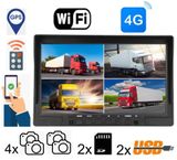 4G DVR monitor LCD 10,1&quot; for car WiFi + support 2xSD card and 2x USB