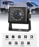 Parking camera system 1x hybrid 7“ AHD monitor + 3x AHD camera with 11 IR LEDs + IP69 protection