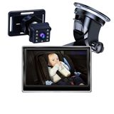 Camera set 4,3&quot; monitor and HD camera + 8 IR night vision for monitoring children and animals in the car
