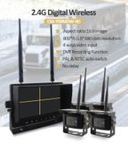 Reversing camera wireless set - 2x WiFi camera + 7&quot; display with recording to SD card (Audio + Video).