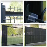 PVC fence filler 3D shape for mesh rigid panels - plastic filling Green color