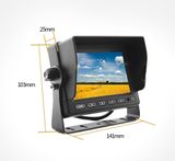 LCD monitor 5&quot; for reverse cameras with adjustable bracket and sun visor