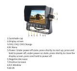 LCD monitor 5&quot; for reverse cameras with adjustable bracket and sun visor