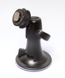 Adjustable holder with suction cup for monitor with 3D ball joint