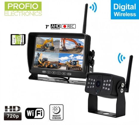 ​​​​​​​AHD system 1x WiFi camera IP69 protection + 7" LCD DVR monitor