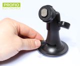 Adjustable holder with suction cup for monitor with 3D ball joint
