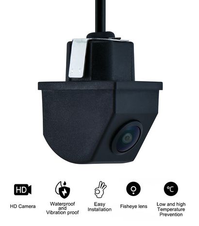 Wide-angle car camera Fish eye f 1,58 mm 720P AHD waterproof + IP67 protection and WDR