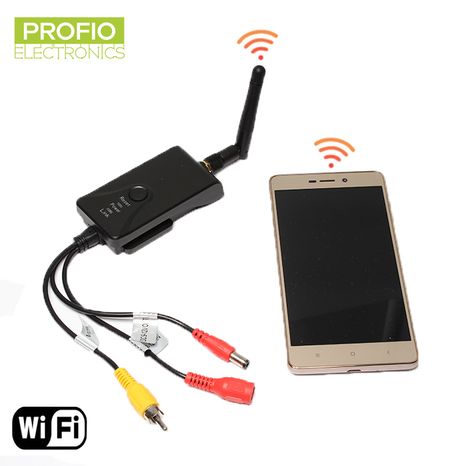 Transmitter box with WiFi for reversing camera for Android and iOS